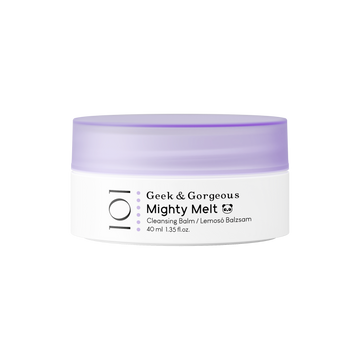 The small, 40 ml version of our Mighty Melt cleansing balm in front of a white background.
